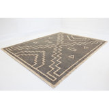 Wren Hand Knotted Jute / Sisal Geometric Area Rug