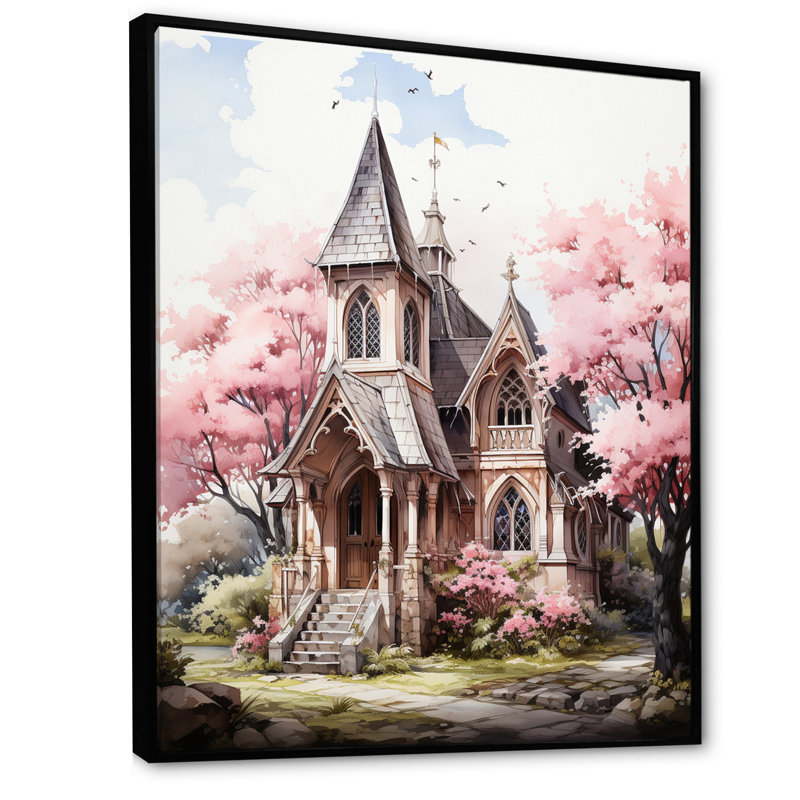 «Forever Yours Wedding Chapel», reproduction sur toile, H 32 po x l 24 po, Cadre flottant noir