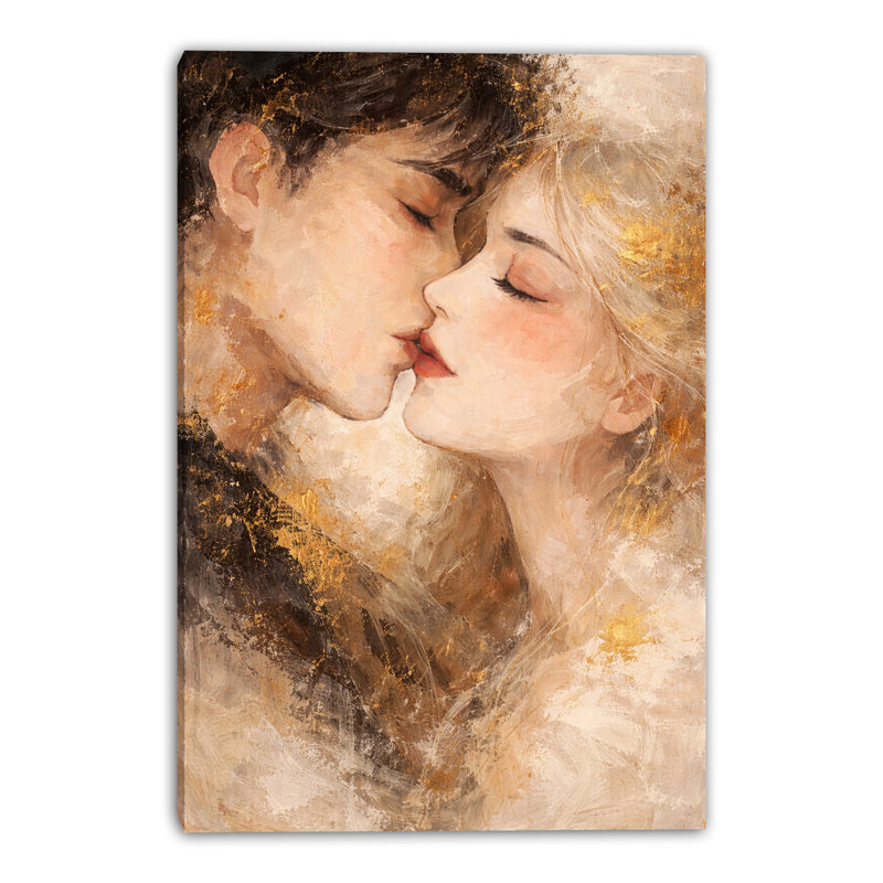 «Sunlit Kiss», art mural sur toile tendue, L 30 po x H 40 po x P 1,5 po