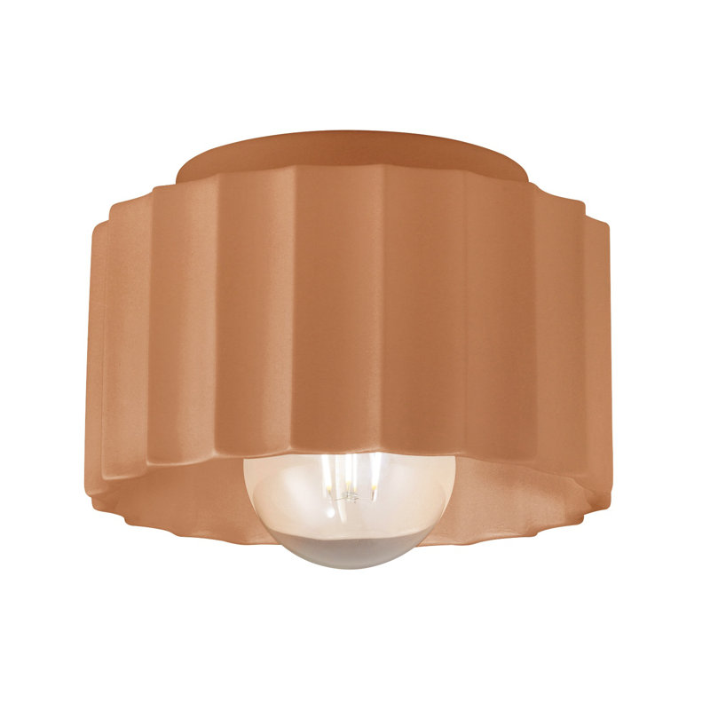 Plafonnier encastré 1 lumière Colgate, Adobe, H 5 po x l 8 po x P 8 po