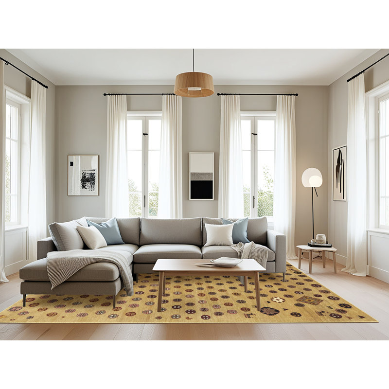 Abstract Indoor Rug, Rectangle 8' x 10'