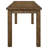 Amarillo Rustic Golden Brown Rectangular Counter Height Dining Table
