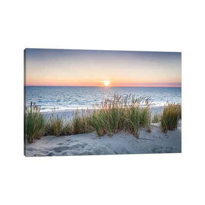«Dune Landscape At Sunset II» - Giclée sur toile tendue avec châssis