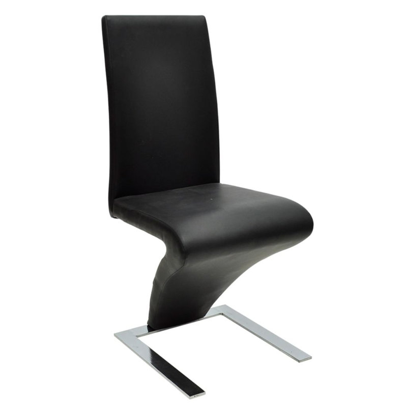 Dining Chairs Faux Leather, Black