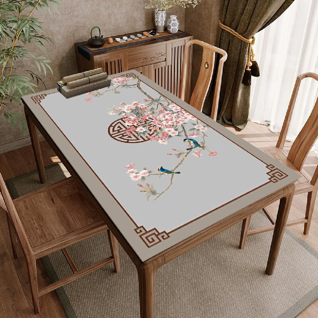 Leather tablecloth waterproof table cloth Heat-resistant table mat office  Desk tablecloth customize leather table protector