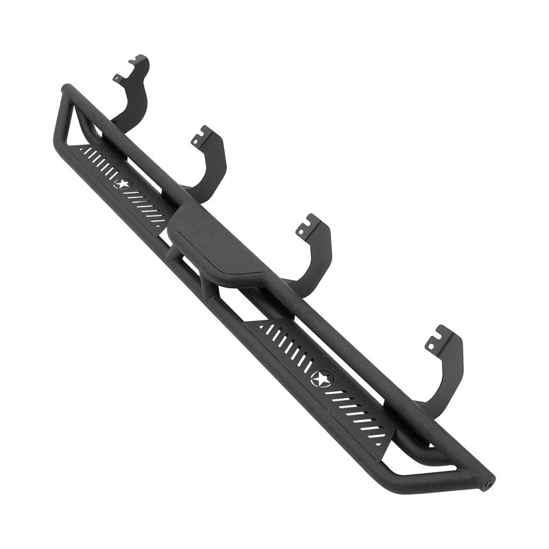 6-Inch Side Steps for 2022-2025 Toyota Tundra CrewMax Cab, Black Carbon Steel Running Boards, 550 lbs Load Capacity, Durable Non-Slip Design with Corrosion-Resistant Coating