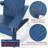 All Weather Outdoor HIPS Plastic Adirondack Chair Fire Pit Chairs With Table Oversized 4 Patio Chairs with 1 Table-67750025