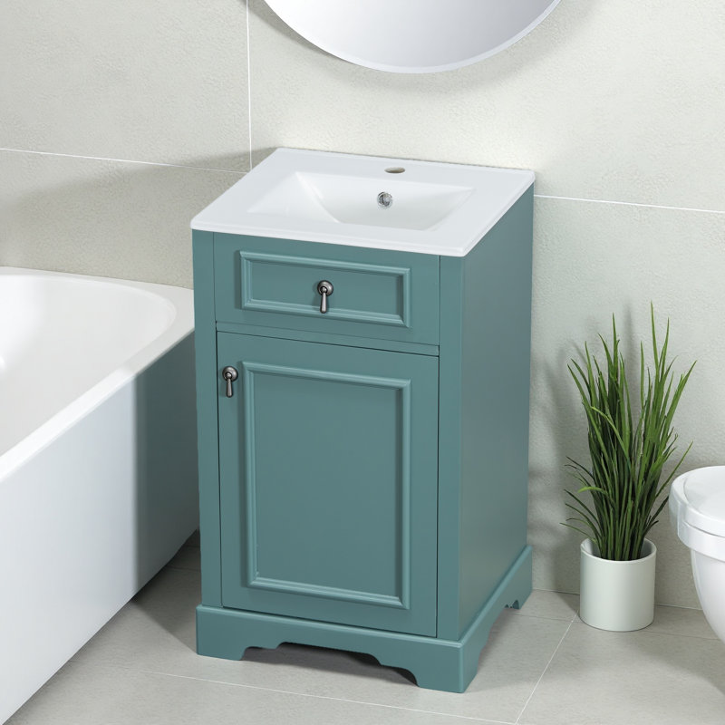20-Inch Bathroom Vanity, Green
