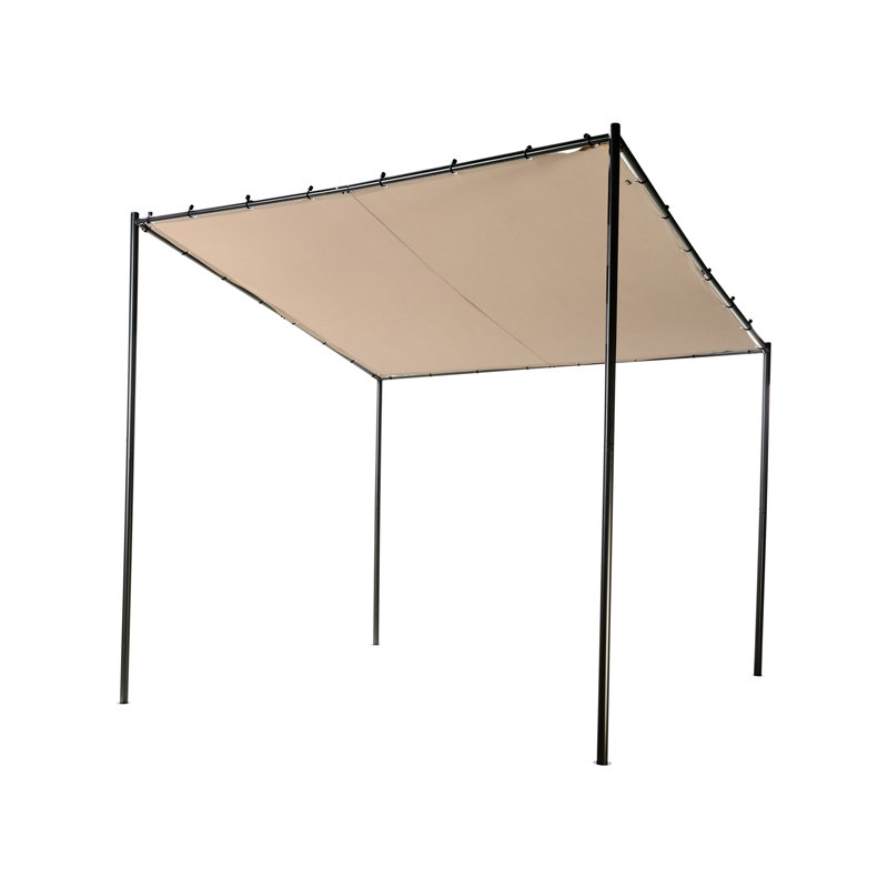 28m x 28m Metal Pergola, Taupe