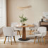 Aroya Linen Swivel Dining Armchair(Set of 4)