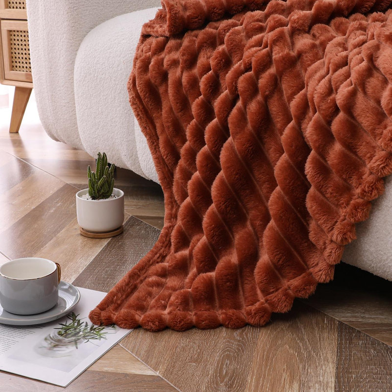 Jeté en peluche par Kate Aurora, Citrouille
