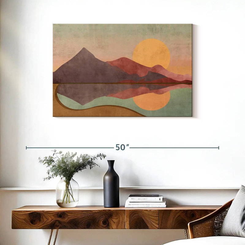 " Boho Sundown Canvas Print ", 24" H x 36" W x 1.25" D