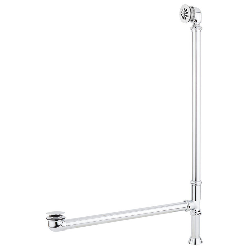 Callaway 61" Clawfoot Soaking Cast Iron Bathtub, Chrome