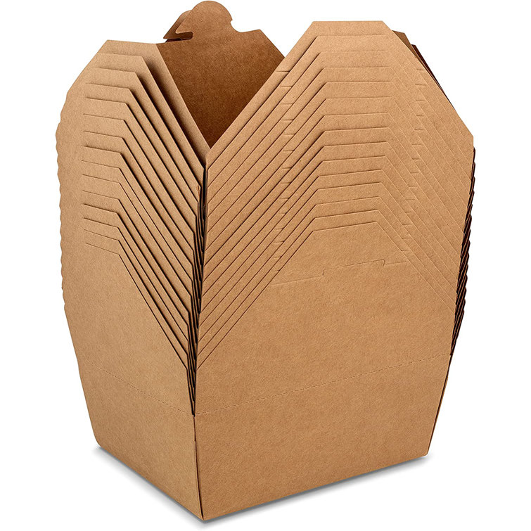 Prep & Savour Darpan 6 x 4.75 x 2.5 Brown Food Boxes Takeout Containers