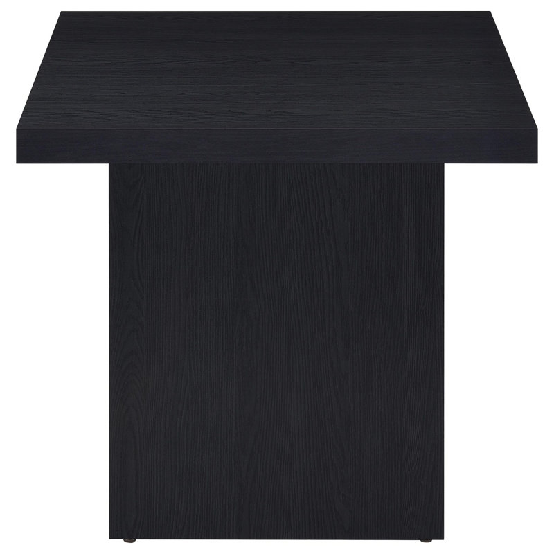Exeter Black Square End Table, Black