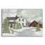 Art mural en verre épique «Home For Christmas» par Tanya Nyp, 24 po x 16 po-1908303637