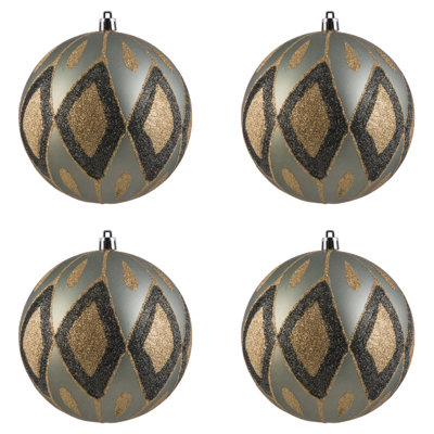 Matte Glitter Diamond Ball Ornament