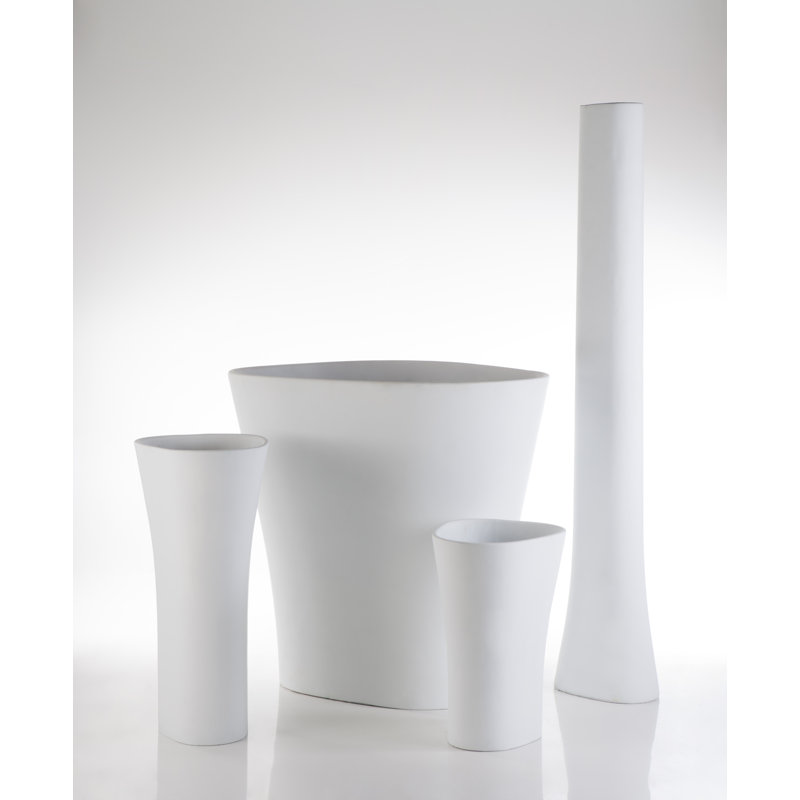 Bones Resin Pot Planter, 47.25" H x 52" W x 45" D, Ice