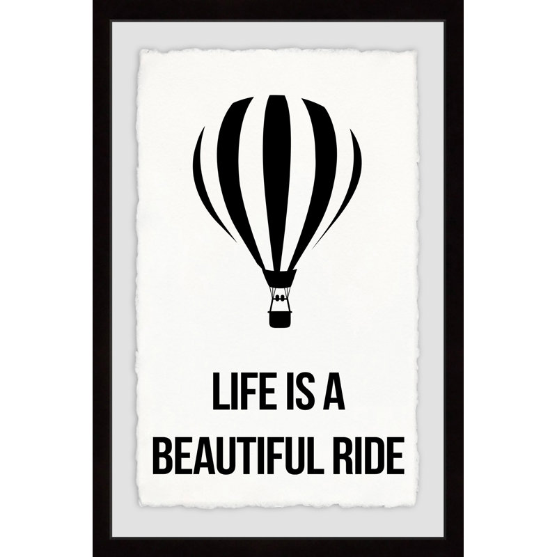 Life Is a Beautiful Ride II 1 Piece Single Picture Frame Wall Art, 46cm H x 30cm W x 4cm D