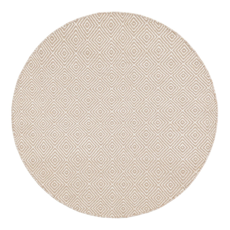 Traetyn Flatweave Wool Indoor Rug, Round 4'1"