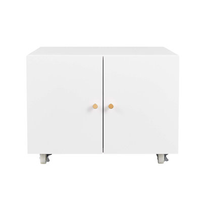 Office Furniture Copier Cabinet 2 Door Steel Copier Stand Mobile Pedestal File Printer Stand