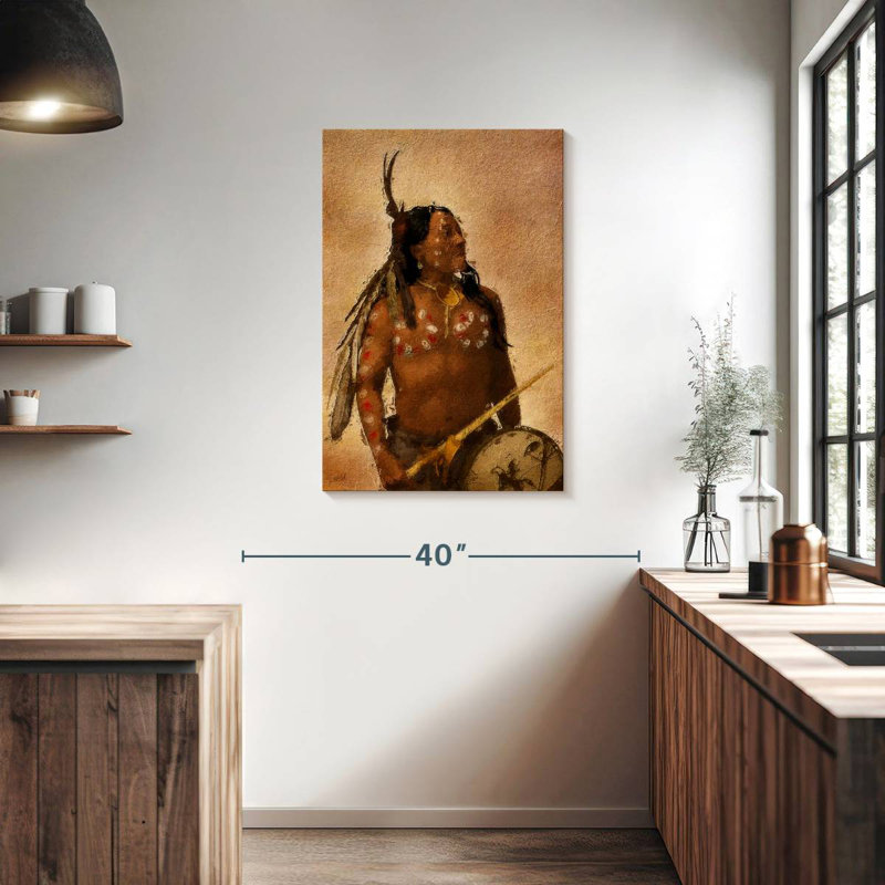 Proud Warrior, 36" H x 24" W