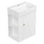 Meuble-lavabo mural moderne avec lavabo en céramique et rangement-617841918