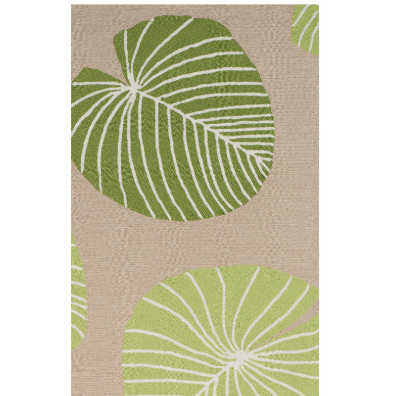 Tapis floral en alpaga brun fait à la main, Rectangle 5 pi x 8 pi