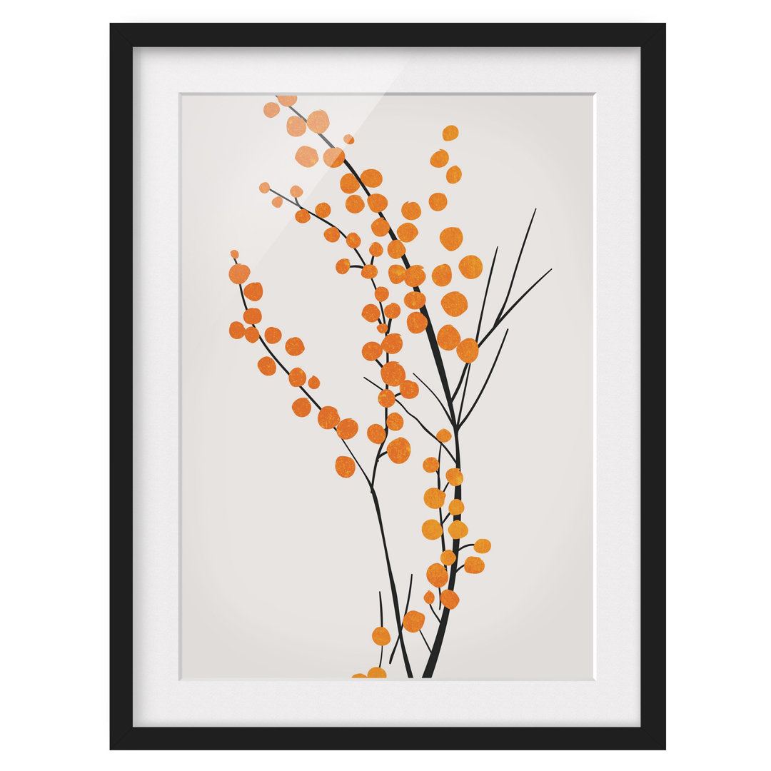 Gerahmtes Poster Plant World - Berries Orange