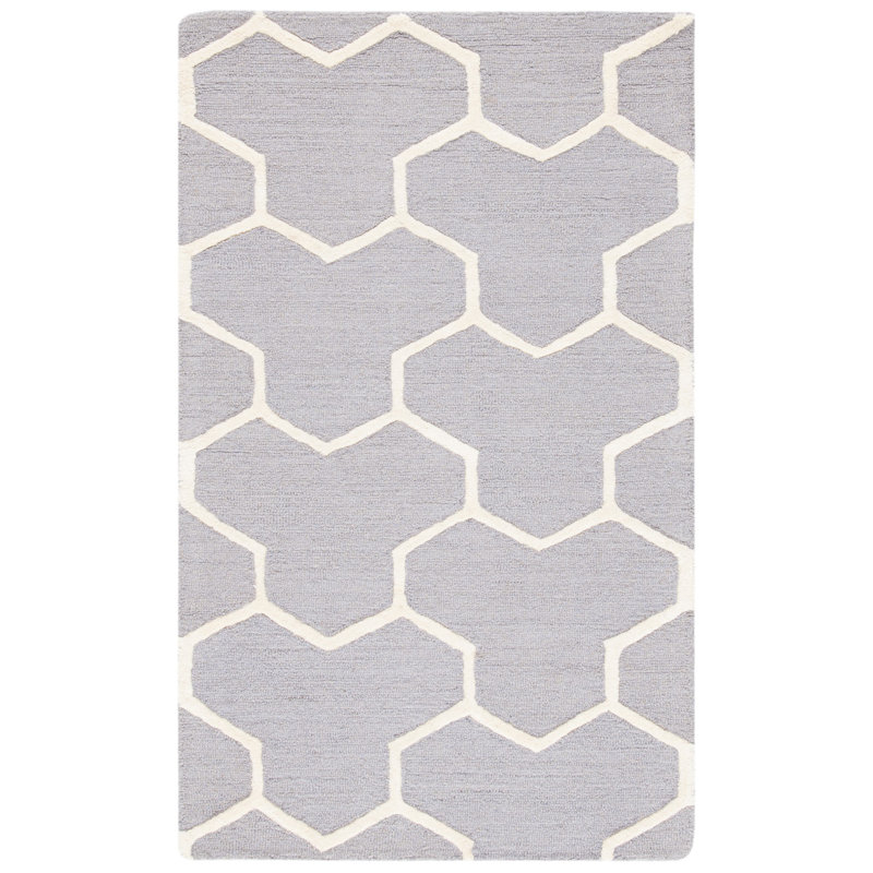 Cambridge Hand Tufted Wool Geometric Rug, Rectangle 2' x 3'