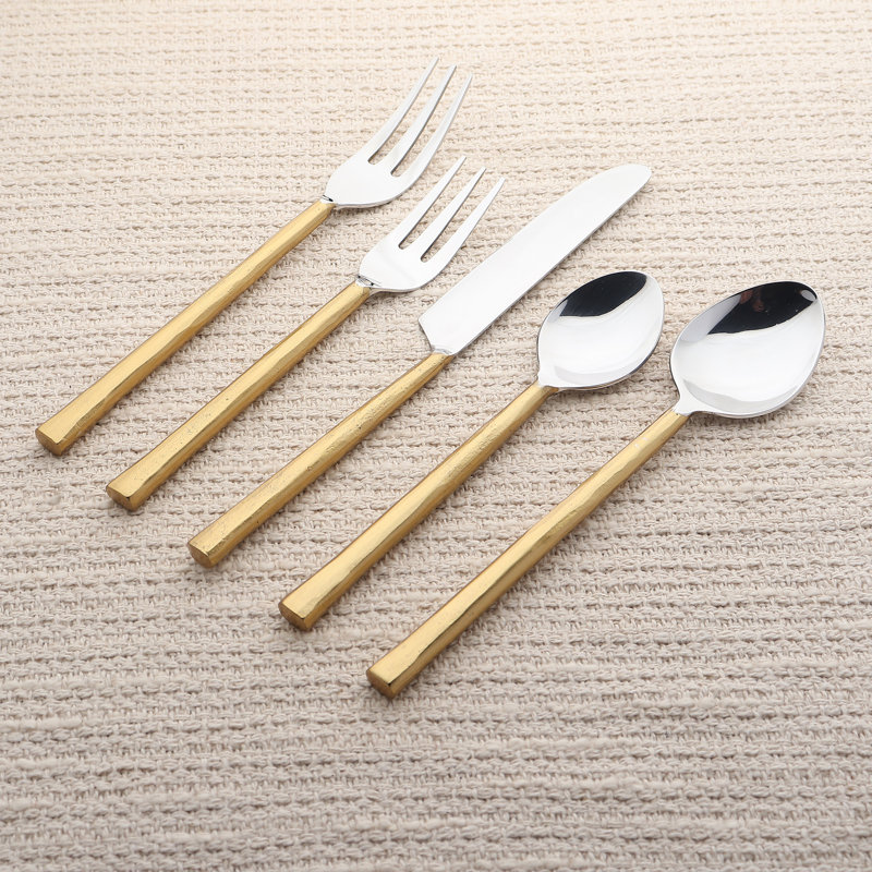 Mercer41 Sundance Flatware, 5-Pc. Place Setting, Gold