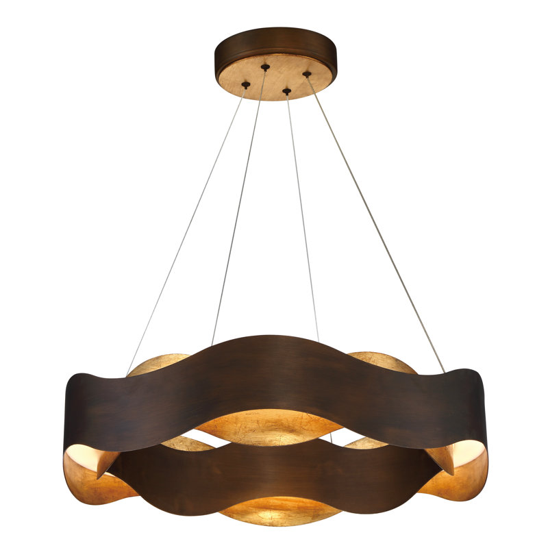 Vaughan 1 Dimmable LED Wagon Wheel Chandelier
