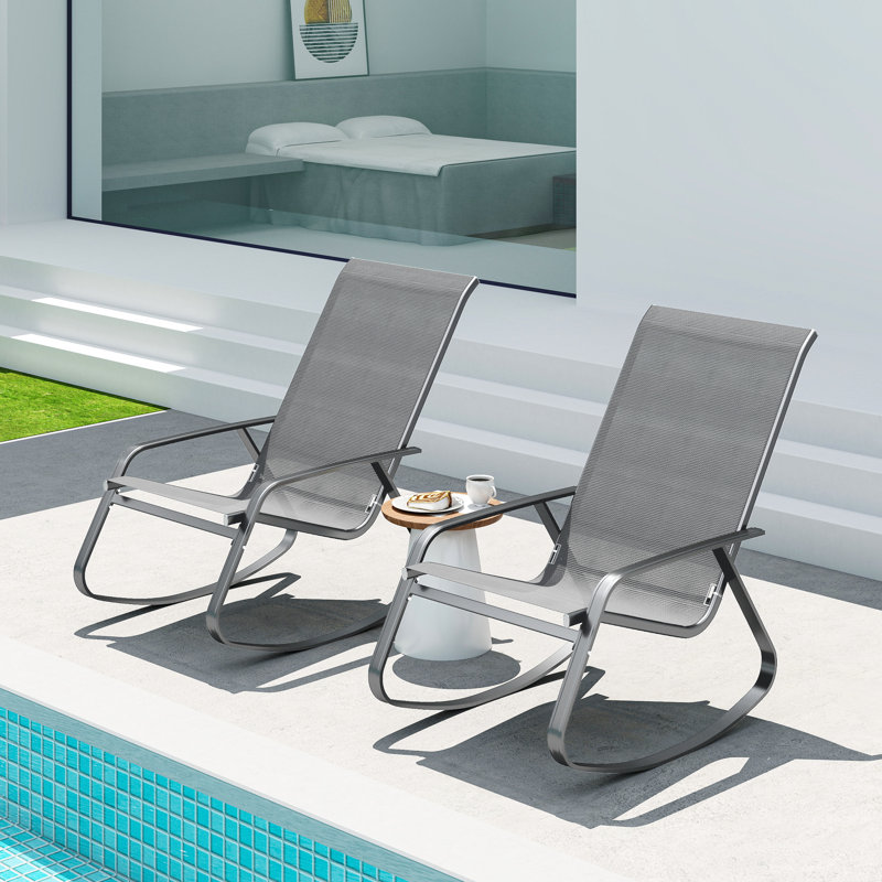 Steel, Texteline Rocking Chair