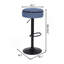 Ensemble de 2 tabourets ronds avec rangement, tabouret de bar réglable en hauteur et tabouret pivotant à 360 °-1106330318