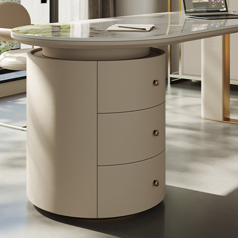 Modern minimalist design desk, 29.53" H x 70.87" W x 27.56" D