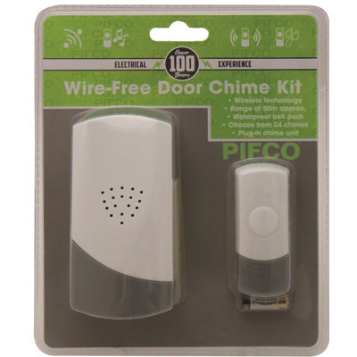 Daewoo Wireless Plug-In Door Bell Chime Kit 36 Melodies 300m Range UK Plug