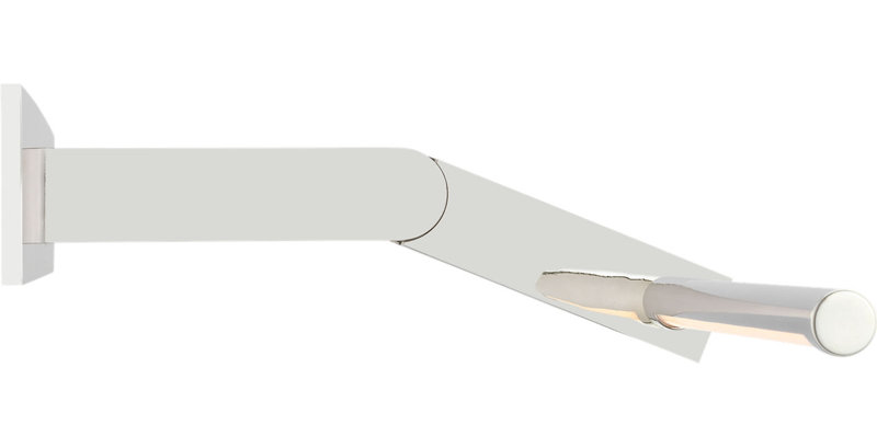 Axis Pivoting Library Light, 3" H x 31.5" W x 13.25" D, Polished Nickel