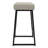 Pantanella Upholstered Faux Leather Counter Stool with Iron Frame-1975575031