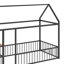 Structure de lit simple en métal avec bureau-1599530730-1599530729