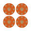 Ex vote Vegan Leather Round Pebble Placemat-1320812427