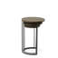 Tables gigognes rondes modernes noires 17,5 pouces