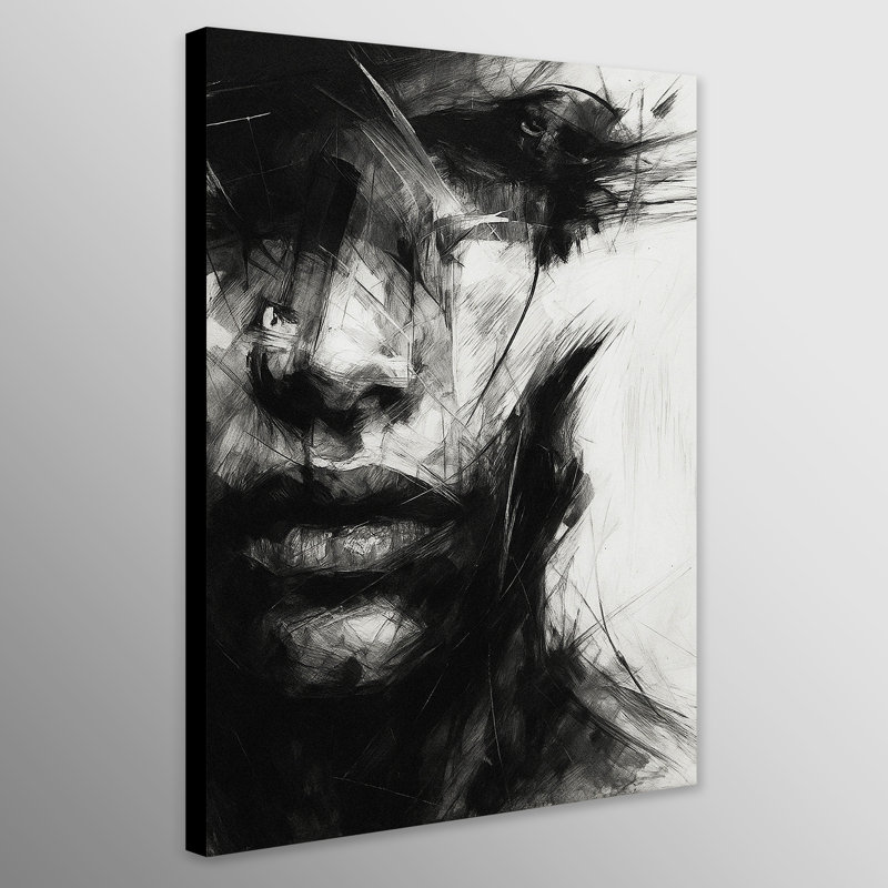 Monochrome Wall Art - Canvas Framed Print, 61 cm H x 41 cm W