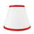 Blanc cassé avec bordure rouge