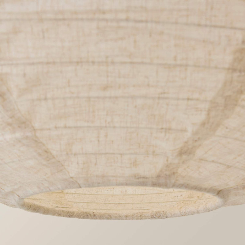 Hidehiko 57cm H Linen Round Pendant Shade ( Slip-On ) in Cream
