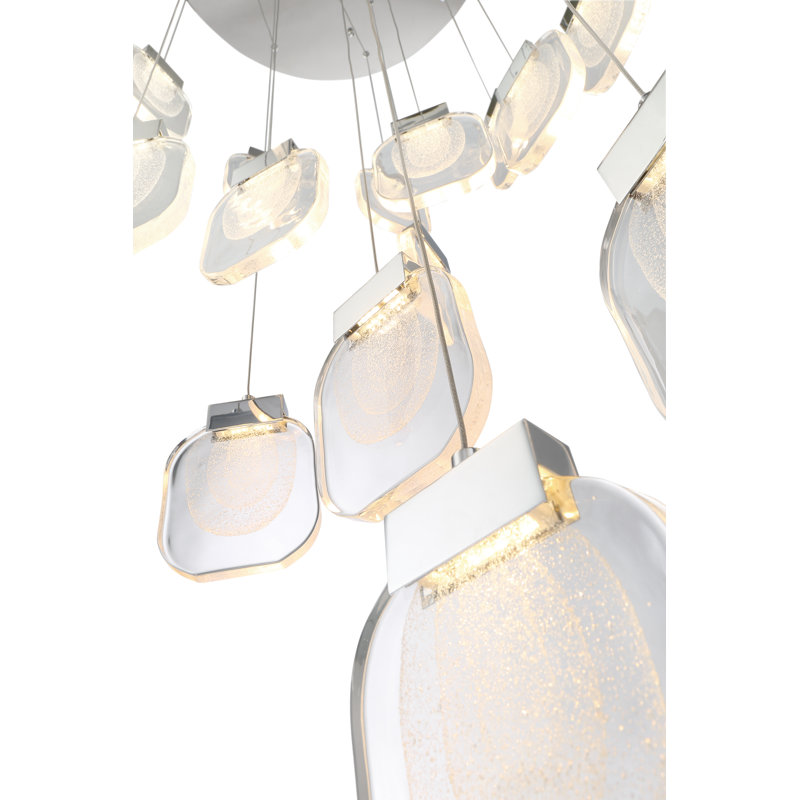 Paget,9lt LED Chandelier,Chrome