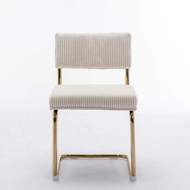 Lional 20'' H Upholstered Side Chair, Beige