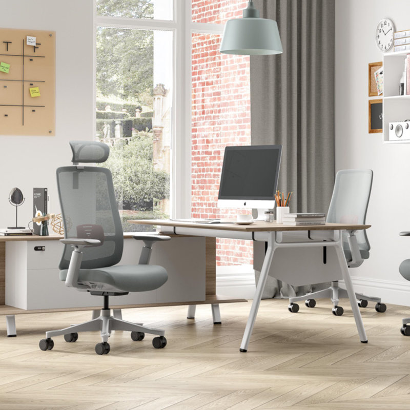 Chaise de bureau Lorilei, Noir, Noir
