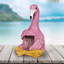 Statue de flamant rose en pot Firefly