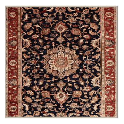 Tapis brun lavable à la machine