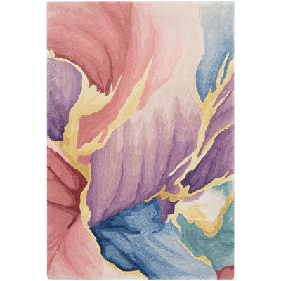 Viscose Abstract Indoor Rug